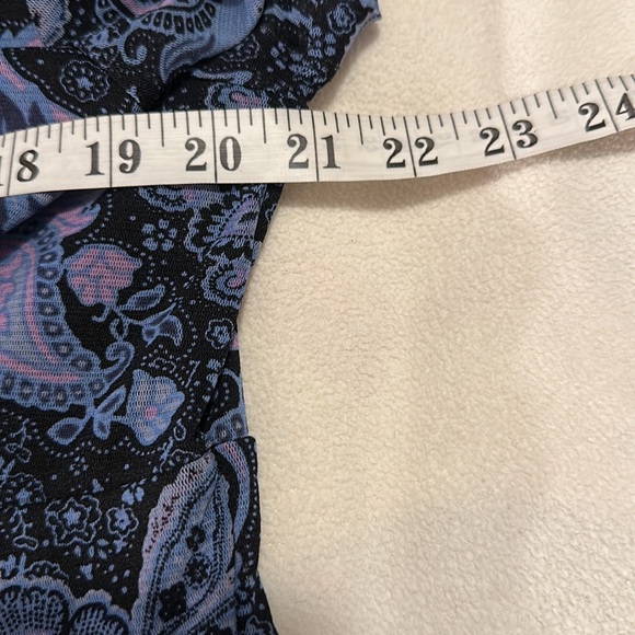 EUC blue, black, purple Croft & Barrow dress size XL - Picture 5 of 7